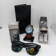 SET hantaran belt wallet/perfume/watch/ hantaran lelaki Birthday FREE BOX 🎁