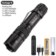 Alonefire X33 4in1ไฟฉายหลากสี300 Lumen Zoomable One สีขาวสีแดงสีเขียวสีฟ้าแสงไฟฉาย