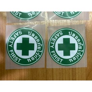 safety logo Iron-On Type Size 6.5 Cm Can Be Used With All Fabrics For Shop Technician Polo 1 Piece/2