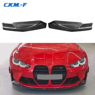 Dry Carbon Fiber/FPR Prime Car Front Bumper Lip Splitter Flaps Apron for BMW 3 4 Series G80 G82 G83 