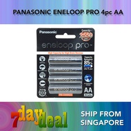 4 Pieces Panasonic Eneloop Pro AA 2550mAh Rechargeable Battery