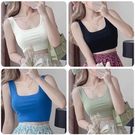 T-shirt Sleeveless 4C STRETCH wool with two small straps to flatter your figure, code 03