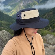 Black Adult Jungle Hiking Hat Combination - Poly Ripstop, Cool, Comfortable, Max Size 59cm