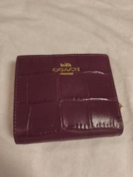 Coach 紫色銀包