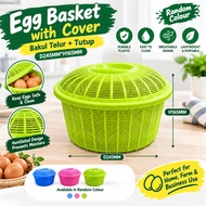 Egg Basket with Cover / Bakul Telur + Tutup / Random Colour / 4471 ( D245MM*H165MM )