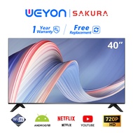 Sakura Android Smart TV LED Television 32/40/43 inch With WiFi/YouTube/MYTV/Netflix/DVB-T2