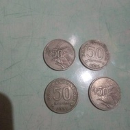 Uang logam lama/uang lama/koin lama/uang 50 rupiah lama