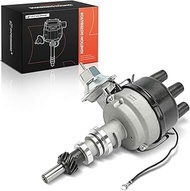 A-Premium Ignition Distributor with Cap and Rotor Compatible with Ford Mustang, E-100 E-200 E-300 Ec