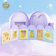 【CHOW Goldsmith】POP MART MOLLY Pure Gold Bar 6-Piece Set 999/24K（1.2g）Fine Gold Slice Combination Em