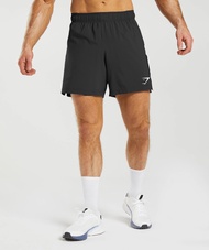 ORIGINAL Gymshark American Woven Shorts Mens Summer Sports Leisure Quick-drying Simple Straight Runn