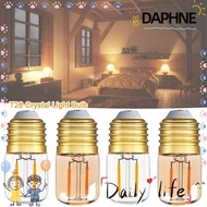 DAPHNE T28 Crystal Light Bulb, 1W E26 E27 LED Light Bulb, Home Chandelier Candle Warm White Incandes