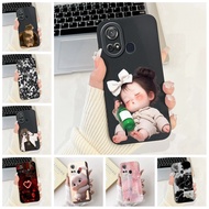 ITEL A58 Lite Case ITEL A49 Play Cover A631L Luxury Fashion Flowers Kawaii Girl Cute Cat Shockproof 