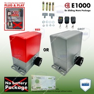 E8 E1000 SLIDING AUTOGATE DC MOTOR SYSTEM  (WITHOUT GEAR RACK)