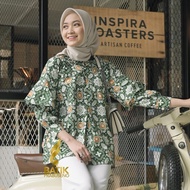 Batik Soganno BLOUSE FLORIST Tops BATIK Shirts For Women Soganno/Tops For Women/BLOUSE For Women