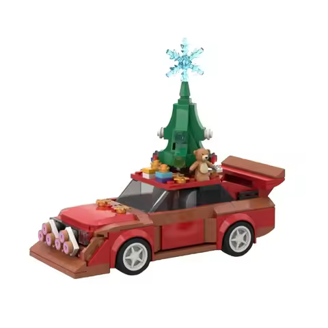 Bricklink MOC Technical Car 76897 1985 Christmas Audied Sport Quattro S1 Speed Vehicles Sets Buildin