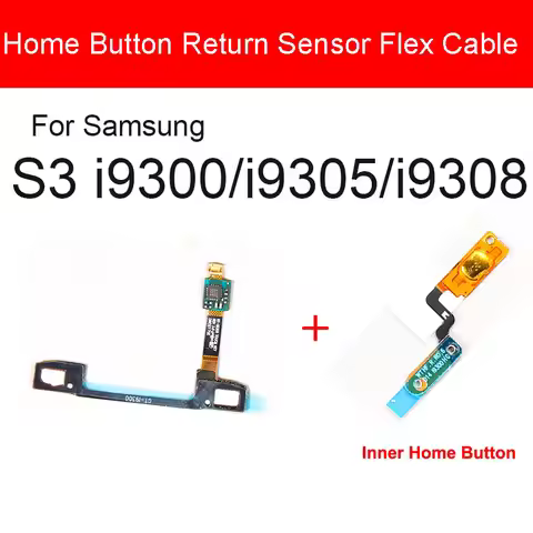 Return Menu Key Sensor Flex Cable Ribbon + Inner Internal Home Button For Samsung Galaxy S3 i9300 i9