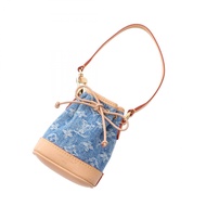 【二手】路易威登LOUIS VUITTON Charm Micronoe Monogram Denim M01700 牛仔皮革包飾 Micronoe 女士二手 A