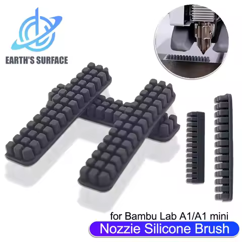 Nozzle Silicone Brush for Bambu Lab A1 A1 Mini Wiper Cleaning Brush Hotbed Mounted Scrubbers Cleaner
