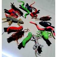 Fashion Gift Hair Clip Lizard Cockroach Centipede Worm Snake Rat Gecko Assorted Styles Set Of 6