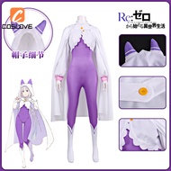 Anime RE Zero Emilia Cosplay Costume - Girls' Full Set for Parties & Performances