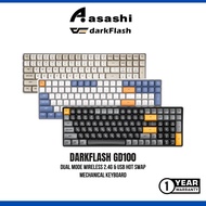 DarkFlash GD100 Dual Mode Wireless 2.4G & USB Hot Swap Mechanical Keyboard (K Yellow Switch)