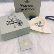 💕 全新 💕 Vivienne Westwood  New Tiny Orb Pendant 立體土星吊咀 頸鏈 女款 銀色