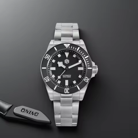 San Martin SN0121TD Titanium Diving Watch ST2130 Automatic Movement Watches Grade5 Titanium 120 Clic