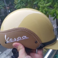 หมวกกันน็อก Piaggio Vespa บัฟเฟอร์แรงดันสูงที่ถอดออกได้และล้างทำความสะอาดได้ขี่หมวกกันน็อคครึ่งขนาดเ
