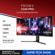 PRISM+ X340 PRO | 34" UWQHD Ultrawide 200Hz Curved Gaming Monitor