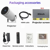 โปรเจ็กเตอร์ FY300 รองรับบลูทูธ HDMI 1080p 4k Wifi โปรเจ็กเตอร์โฮมเธียเตอร์ขนาดเล็ก4K โปรเจคเตอร์ Mi