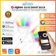 reTouch GU10 RGB+CCT ZIGBEE Smart Bulb works with Tuya Smart Life supports Amazon Alexa Google Home 