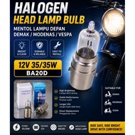 HALOGEN HEAD LAMP BULB 12V 35/35W BA20D – DEMAK / MODENAS / VESPA Motorcycle Headlight Bulb
