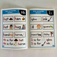 【3 Books】Preschoolers English Phonics CVC Alphabet Reading Card Book English Sight Words Sentence Fl