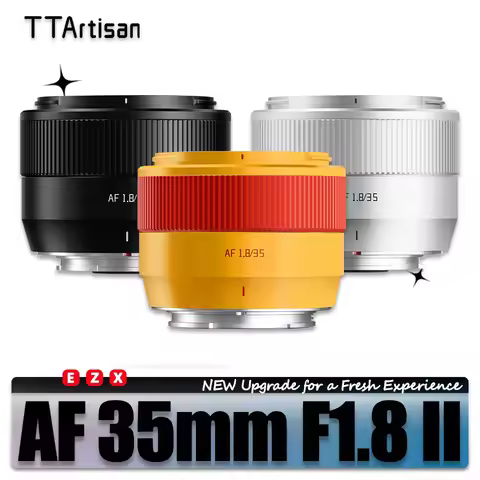 TTArtisan AF 35mm F1.8 II APS-C Frame Large Aperture Lens for Camera Portrait Photography with Fuji 