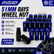 51mm RAYS Lock Nut M12X1.5 Rays Wheel Nut Rays Tyre Nut Rays Racing Nut Rays Steel Nut Wheel Lug