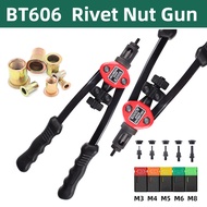BT-606 Riveter Gun Tool Handheld Threaded Rivet Nut Gun M3 M4 M5 M6 M8 Double Insert Manual Double H