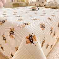 Winter  Velvet Bed Cover Three-piece Set Cotton Velvet Bed Sheet Warm Velvet Thickened Bed Mattress 