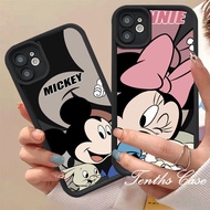 Compatible For IPhone 11 15 14 13 12 Pro Max X XR Xs Max 8 7 6s Plus SE 2020 Cute Cartoon Mickey Minnie Couples Phone Case Shockproof Soft Cover