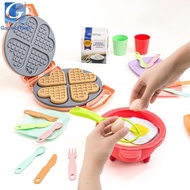 [Gazechimp] Waffle Toy Kitchen Set Development Toy Variety Toy for Kid 3 4 5 6 Years Old