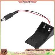 9V Volt Battery Holder Box Case Plug 5.5X2.1 for Breadboard Power Supply