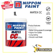 1L Nippon Paint CC Super Matex Colour Creations Interior Wall For Dinding Dalam Rumah