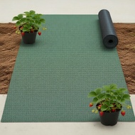Heavy-duty weed control permeable fabric mat for lawns and commercial landscapes to block weeds and 