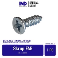WHOLESALE IND FAB Screw Parts M6 x 1/ 2 inch Self Screw Tapping Screw Harden Flat Headphillips F+ AB