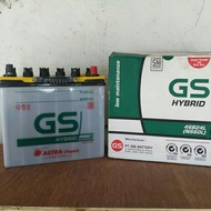 Aki mobil NS60L / 46B24L 45 Ah / 12V GS Astra Hybrid 100% Asli Astra