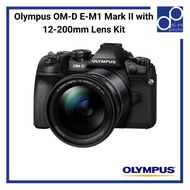 Olympus OM-D E-M1 Mark II with 12-200mm Lens Kit + Freegifts - (Local 12 month Warranty)