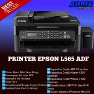Printer Epson L565 Print Copy &amp; Scan Wifi Network Printer Second Color
