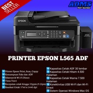 Printer Epson L565 Print Copy & Scan Wifi Network Printer Second Color