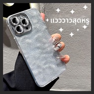 DAIMANG | เคสโทรศัพท์สีดำมันวาวสำหรับ iPhone 15 Pro 14 Pro Max iPhone 13 16 PM บางมาก