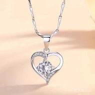 Necklace pt950 pt950 Platinum necklace Ladies 18k Gold necklace With You in Heart Pendant Female Cla