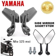 YAMAHA Sniper 155 Clear Side Mirror Motorcycle Accessories 1 Pair Color Black Short stem Side Mirror